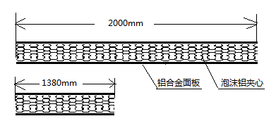 一种列车车厢用泡沫铝地板结构